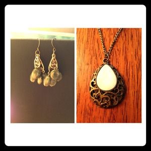 Earring and necklace