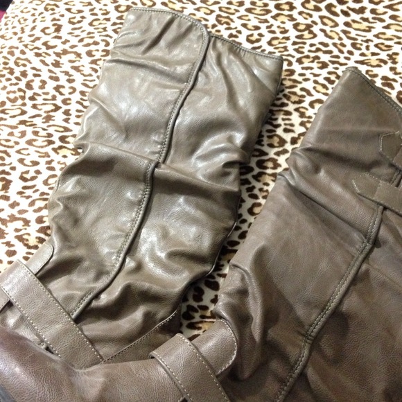 Taupe Riding Boots - Picture 4 of 4