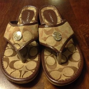 Coach  flip flops
