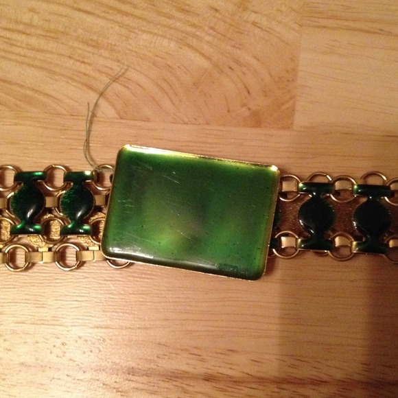 Green and gold belt