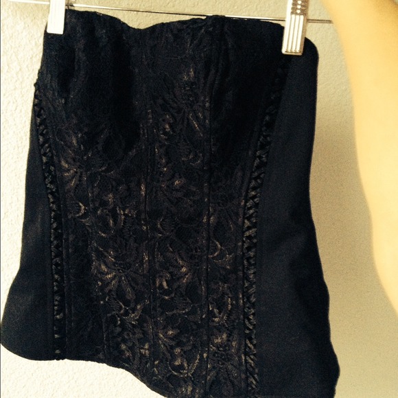 Express Design Studio Strapless Top