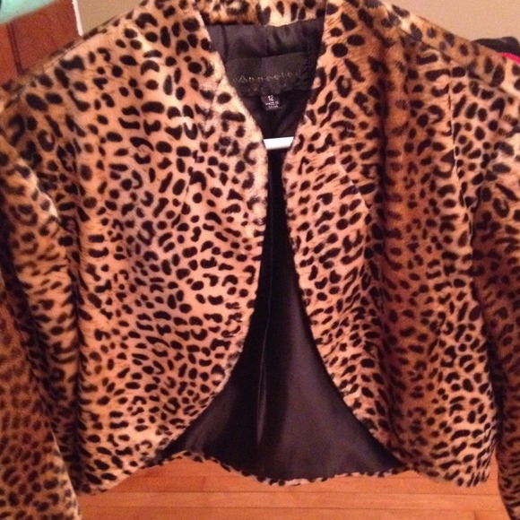 Leopard print shrug