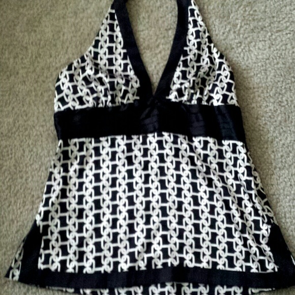 Bebe chain detail halter top