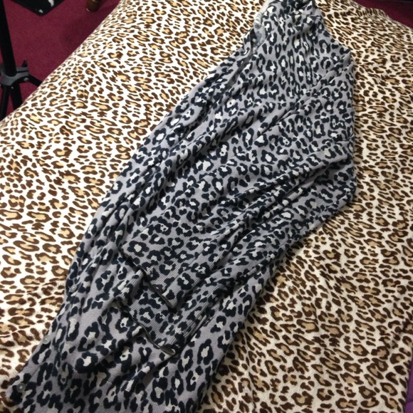 Oversized Leopard Print Cardigan