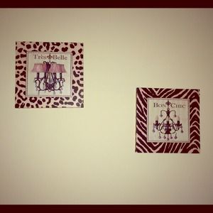 ❌ SOLD!! ❌Zebra decor