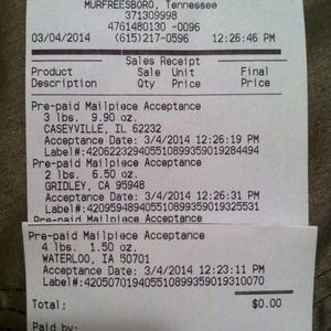 Proof for my trade & shipping