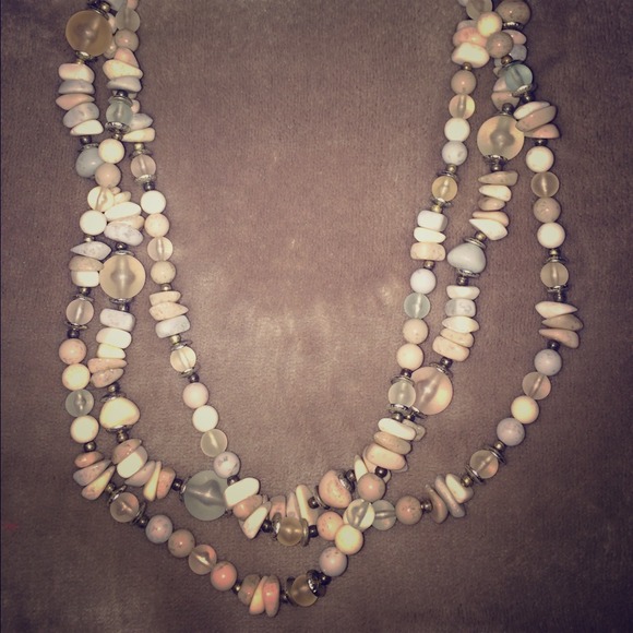 Vintage Pebble Stone Necklace