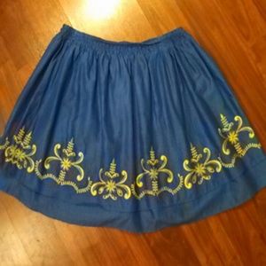 Embroidered skirt