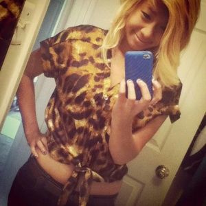 Leopard blouse