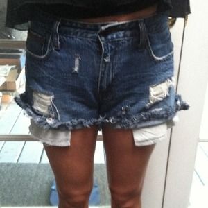 Vintage Levi custom frayed shorts