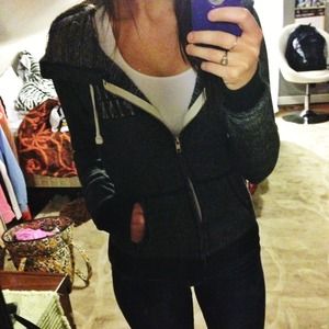 XS Victoria's Secret PINK black hoodie 😊