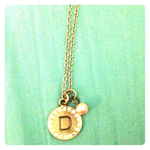 Charmed necklace with letter D