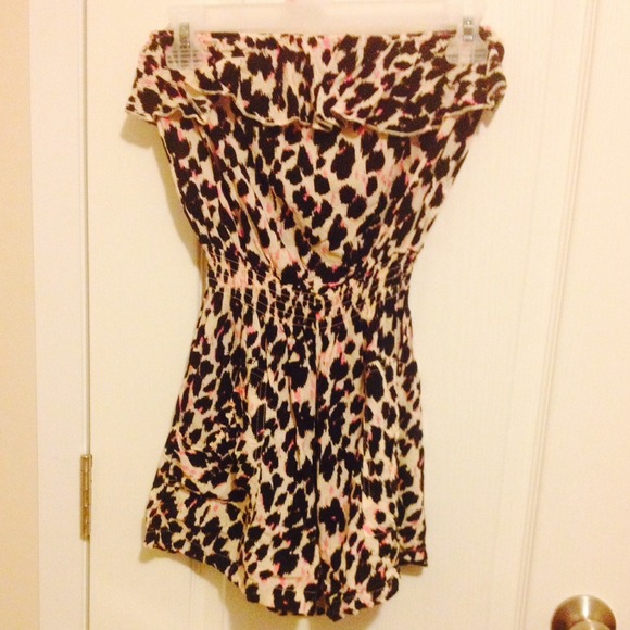 Leopard print romper