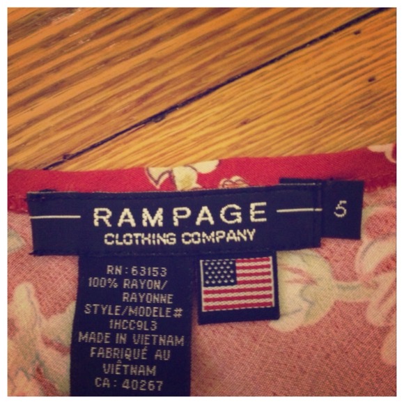 SOLD Flirty & Floral Red Sundress - Picture 4 of 4