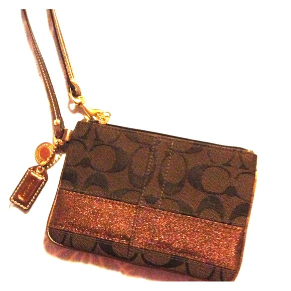 Coach Handbags - Authentic Coach Brown Wristlet