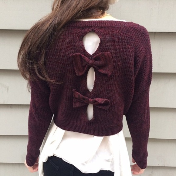 LF bow back maroon