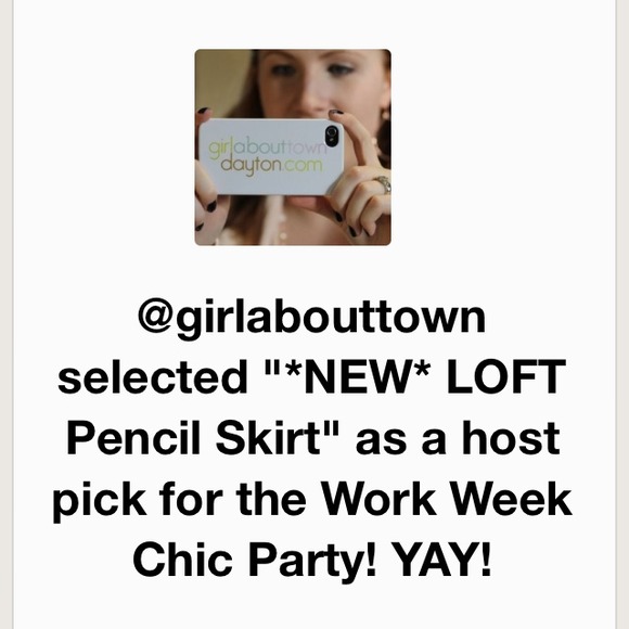 π«SOLDπ«*NEW* LOFT Pencil Skirt - Picture 3 of 3