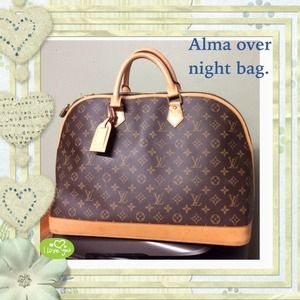 JUST SHARING: Louis Vuitton Alma over night bag..