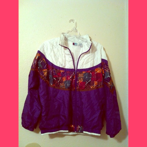 vintage windbreaker. 😜