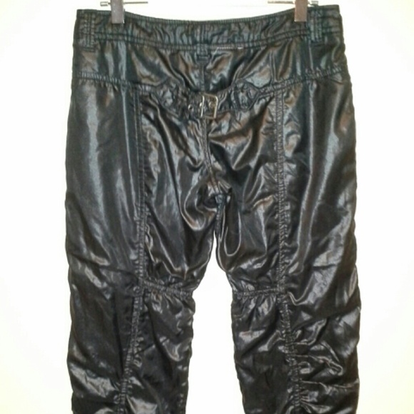 Miss Sixty Black bomber style Capri pants 26 - Picture 2 of 4