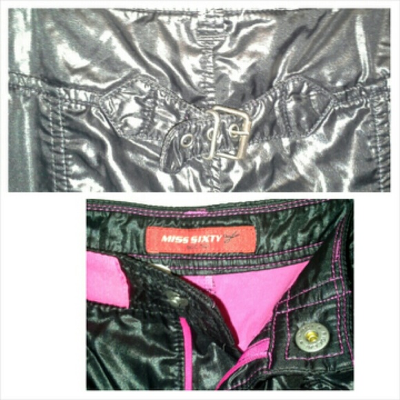 Miss Sixty Black bomber style Capri pants 26 - Picture 4 of 4