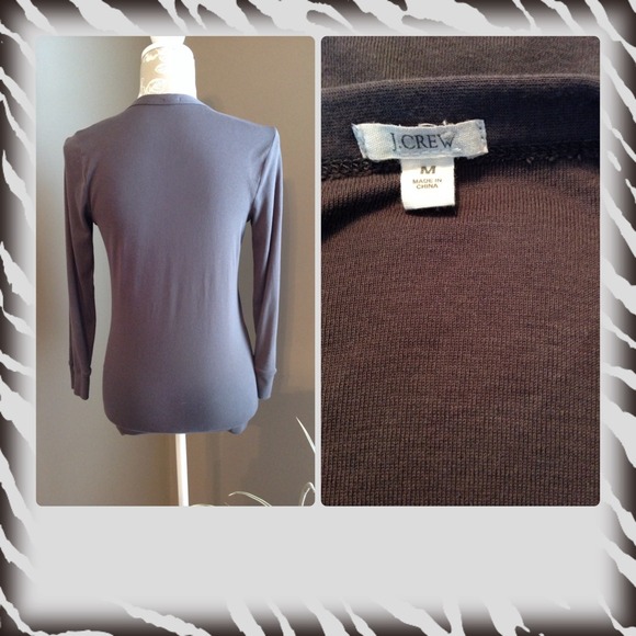#158  🌺🌺🌺J. CREW LONG SLEEVE TOP - Picture 2 of 2