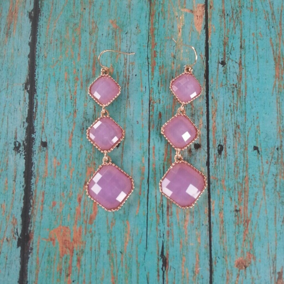 Purple earrings