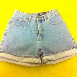 Eddie Bauer Blue Jean High Waisted Shorts