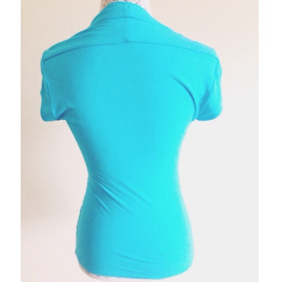 BUNDLED❗️Cache wrap top in turquoise - Picture 3 of 4