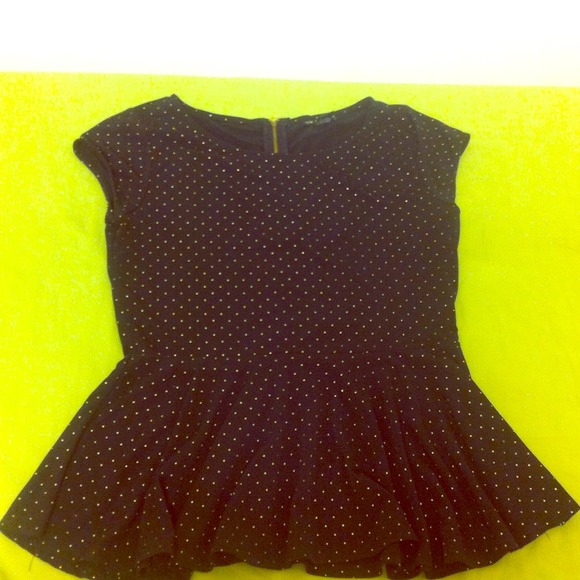 Studded Peplum Top