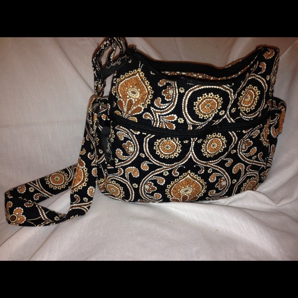 🎀🌂💄💜💙Vera Bradley " Caffe Latte" bag👍👍👜👝