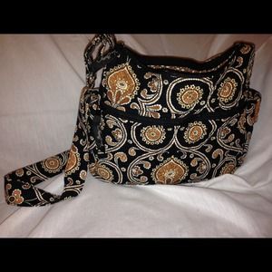 🎀🌂💄💜💙Vera Bradley " Caffe Latte" bag👍👍👜👝