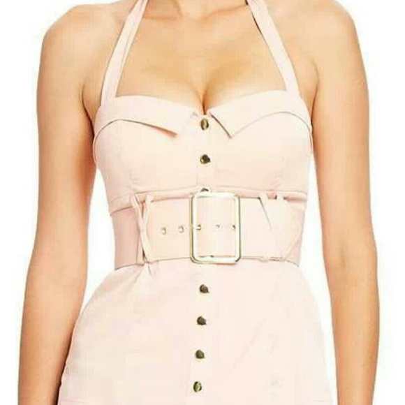 2b bebe belted halter