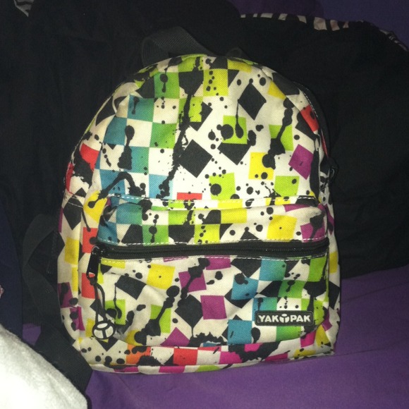 Yakpak Splatter Checker Mini Backpack