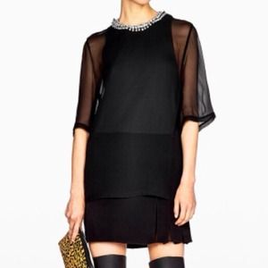 3.1 Phillip Lim T-Shirt Beaded Collar Dress