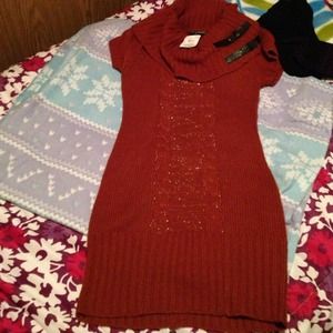 Knit sweater dress