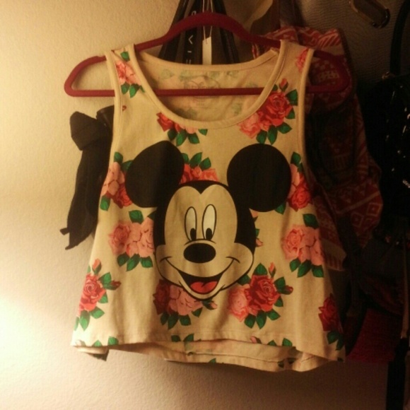 ~~Bundled~~Mickey Mouse Crop Top