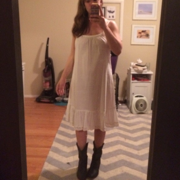 Vasteed sun dress with full white slip - Picture 4 of 4