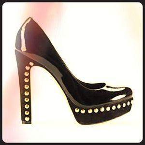 Studded Black High Heels👠