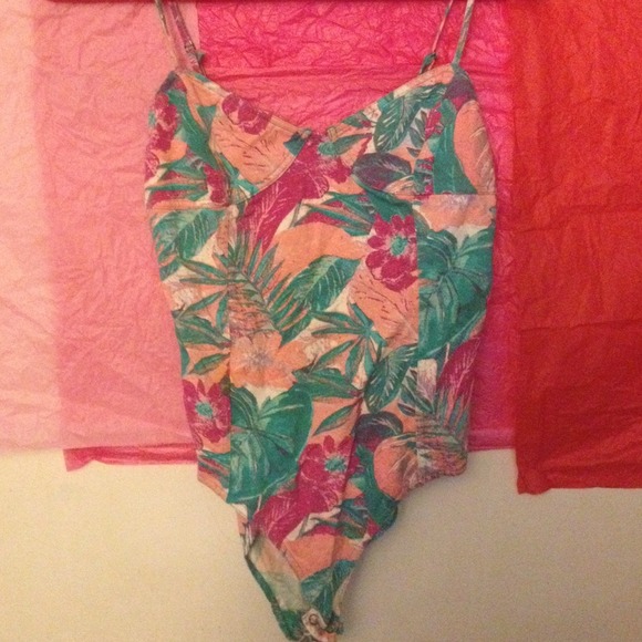 F21 Floral Bodysuit