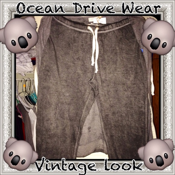 Ocean Drive sweat Pants light weight gray NWT