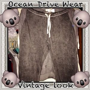 Ocean Drive sweat Pants light weight gray NWT