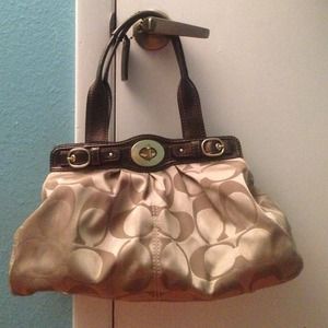 Authentic coach brown purse