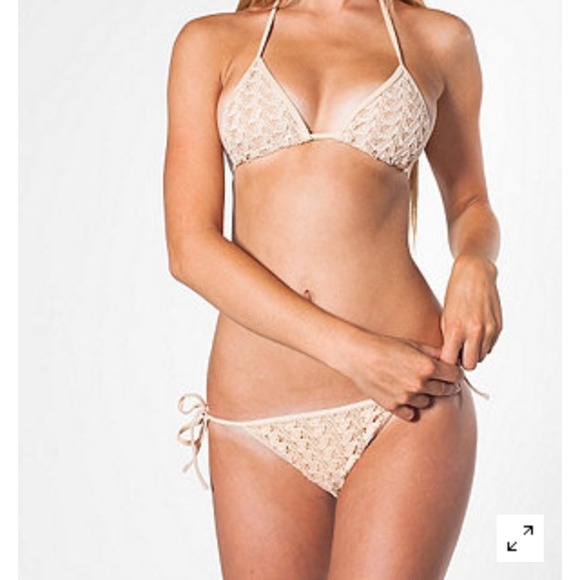 American Apparel Crochet Sunsuit Bikini bottom