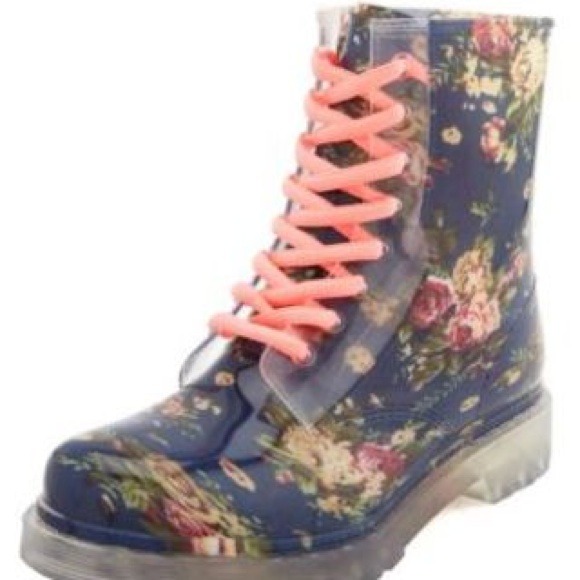 Floral Rain Boots