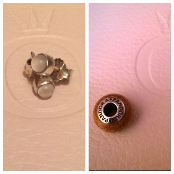 Bundle** Pandora Charm and Earrings