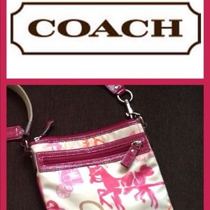 COACH Crossbody Carriage Logo Purse.