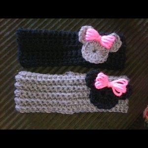 Handmade Crochet Minnie Mouse headbands