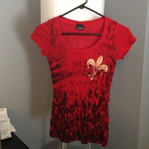 Xs RED AND BLACK SHIRT
