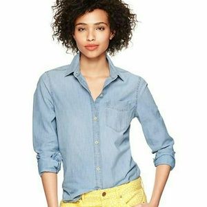 HP!!! GAP Chambray one pocket shirt NWT